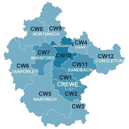 Crewe Map (House Sale Data)
